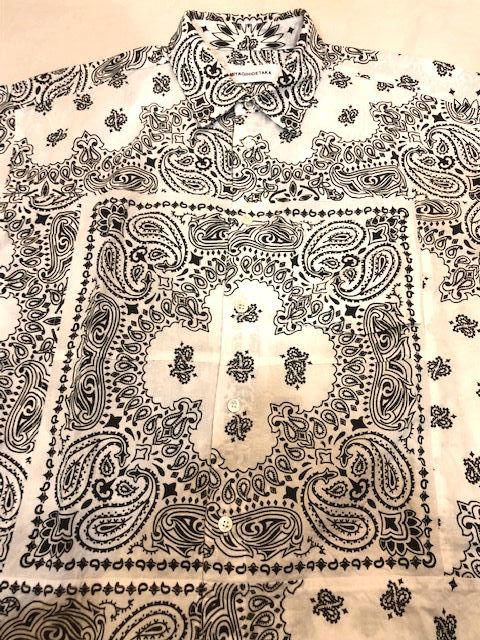 美品 MIYAGI HIDETAKA BANDANA SHIRT 宮城 秀貴 バンダナ シャツ