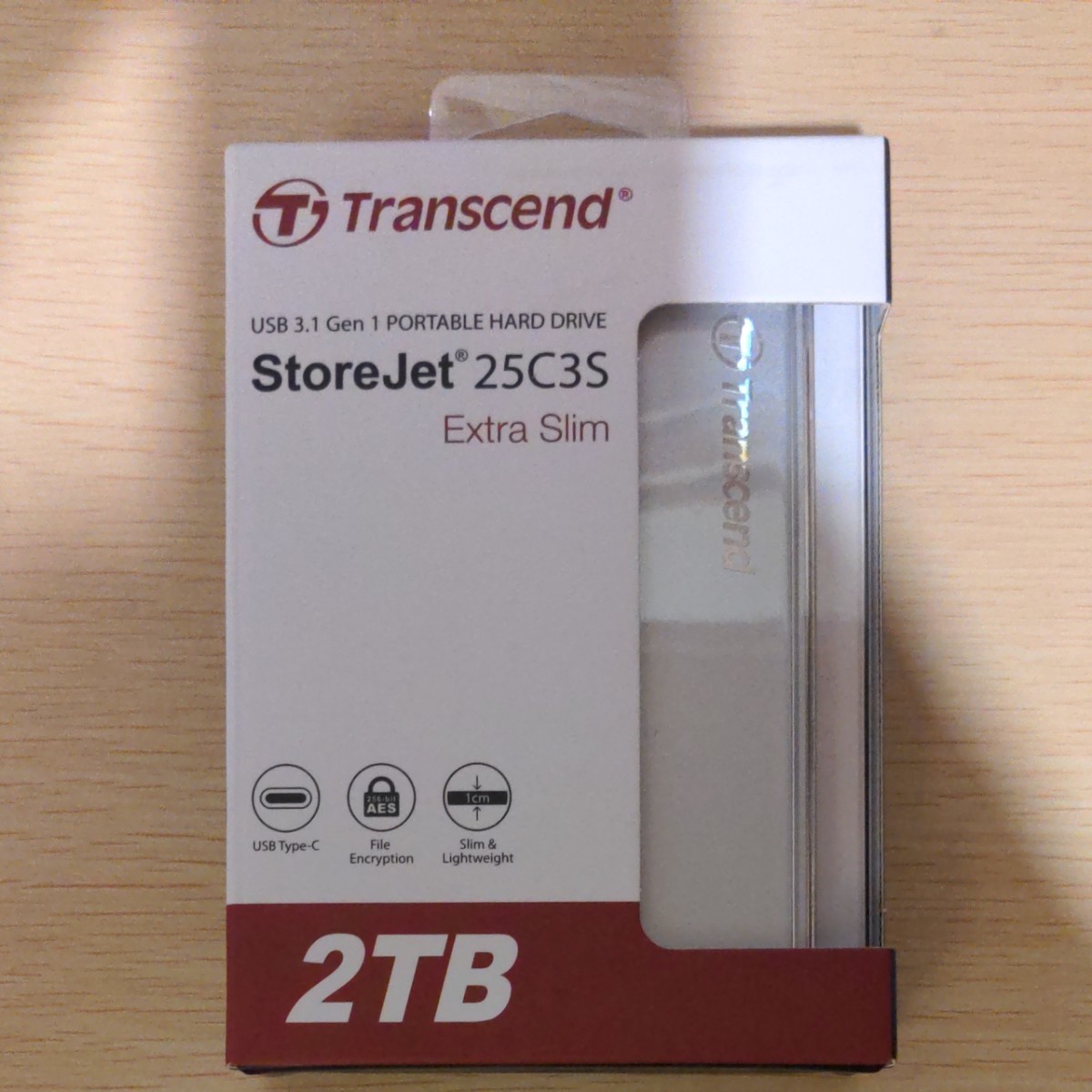 ポータブルハードドライブ 2TB｜Transcend TS2TSJ25C3S