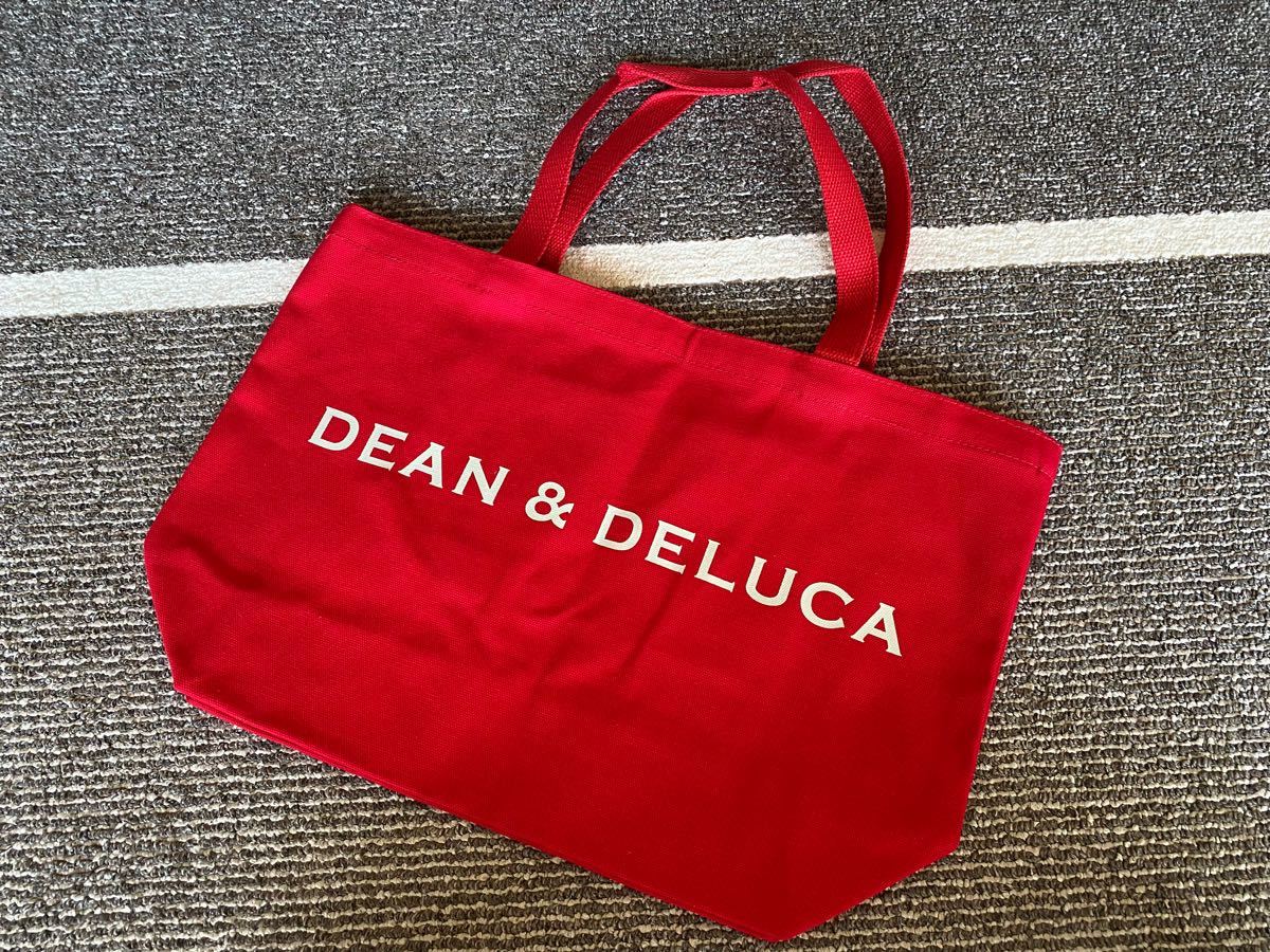 新品　DEAN&DELUCA トートバッグ Lサイズ　赤　レッド ディーン&デルーカ エコバッグ