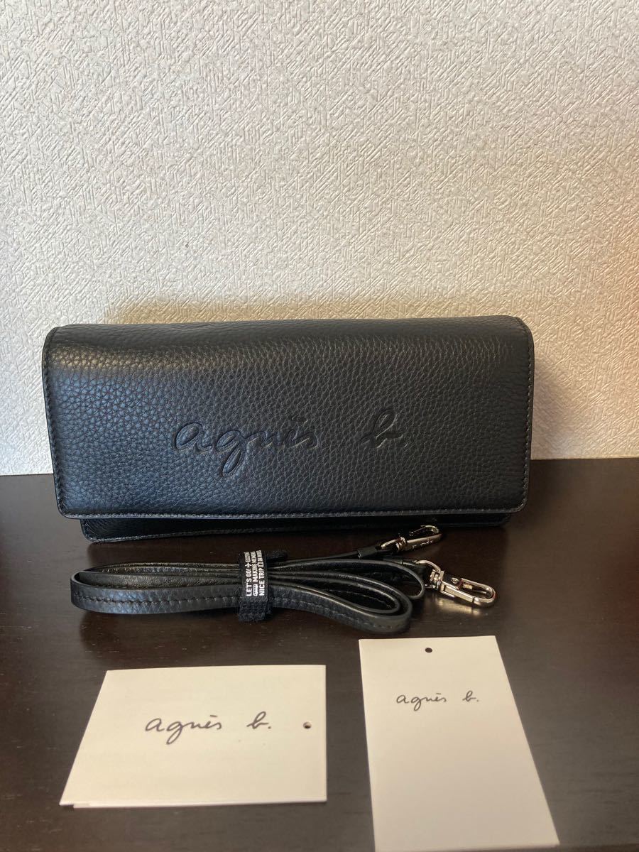 agnes b アニエスベーウォレットショルダー新品 未使用 9/18まで agnes b アニエスベーウォレットショルダー新品 未使用 9/18まで