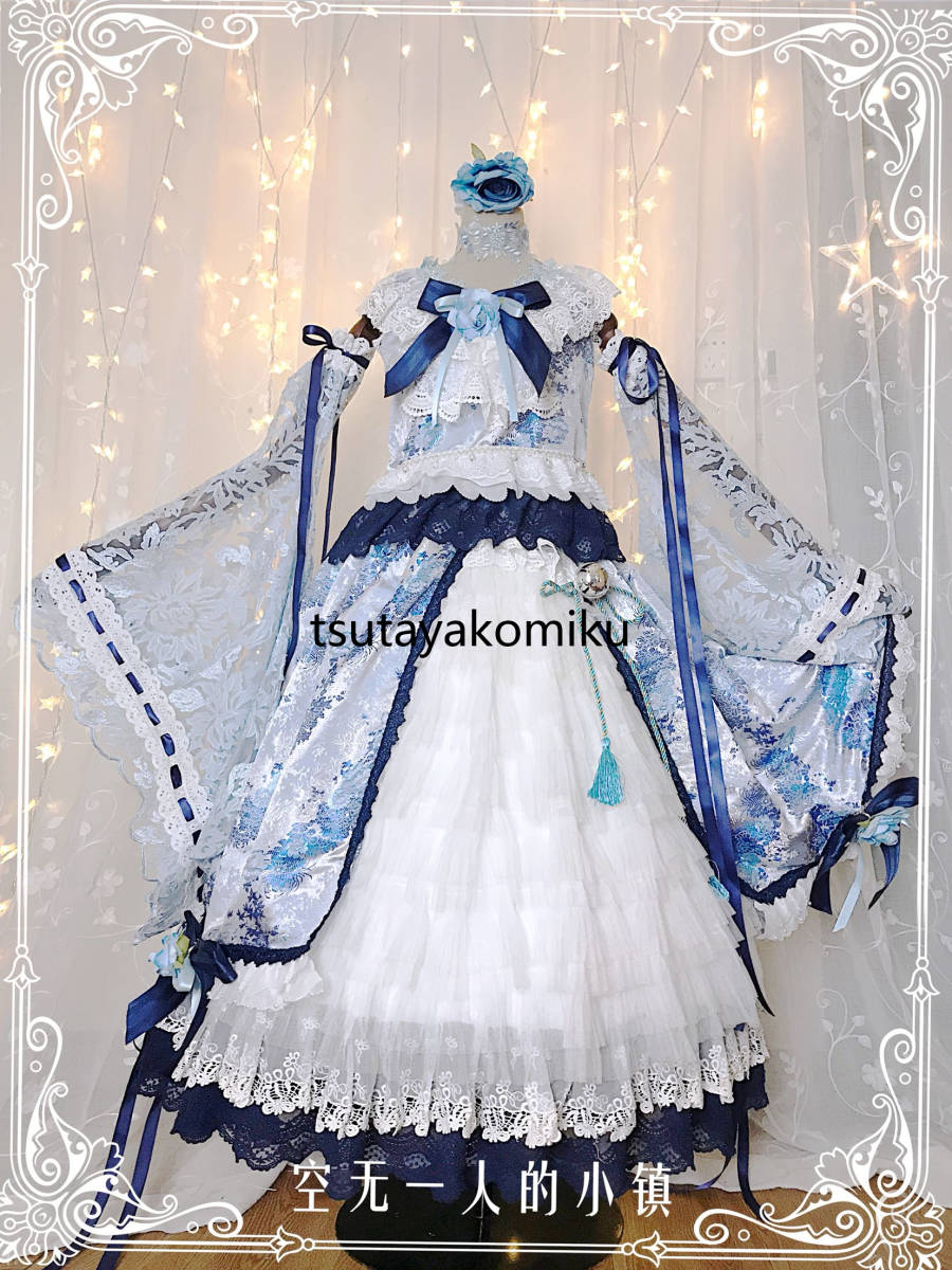 高品質 新作 東方Project 東風谷早苗 コスプレ衣装 風 靴とウィッグ