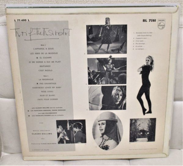 英國盤 ☆彡 Brigitte Bardot / Brigitte Bardot[ UK ORIG ’63 Philips BL 7561 MONO]_画像2