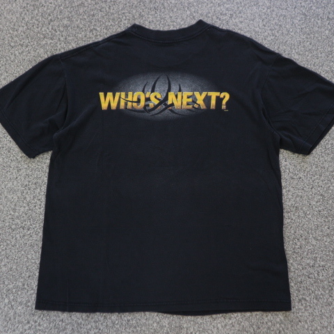 90s WCW GOLDBERG Who’s Next Tシャツ L ブラック ビルゴールドバーグ プロレス 格闘技 アメプロ WWE WWF ヴィンテージ_画像2