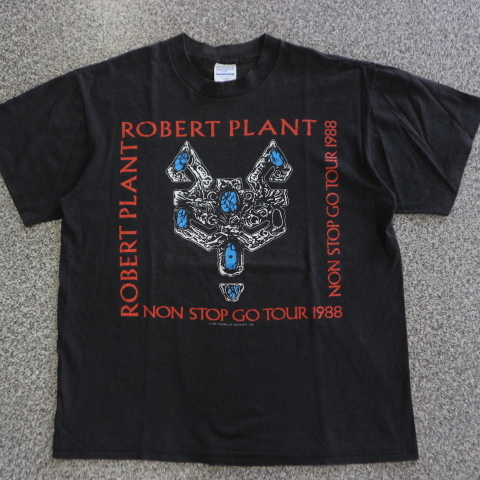 80s USA製 ROBERT PLANT ロバートプラント Non Stop Go World Tour 1988 Tシャツ XL ツアー レッドツェッペリン バンド ヴィンテージ