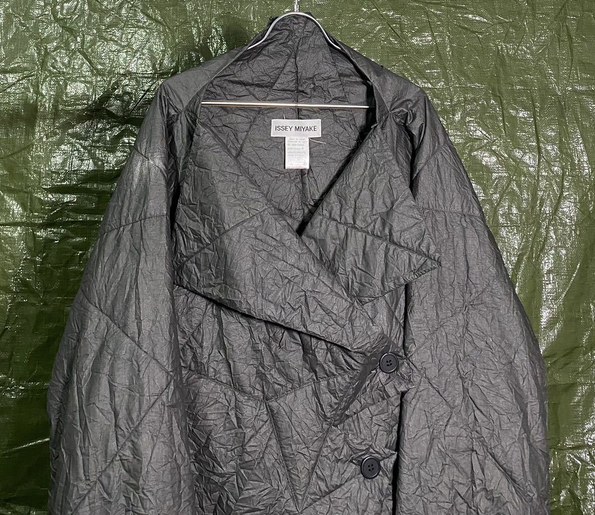 AW1998 ISSEY MIYAKE WRINKLED JACKET イッセイミヤケ　90s ビンテージ　ジャケット　シワ加工_画像6