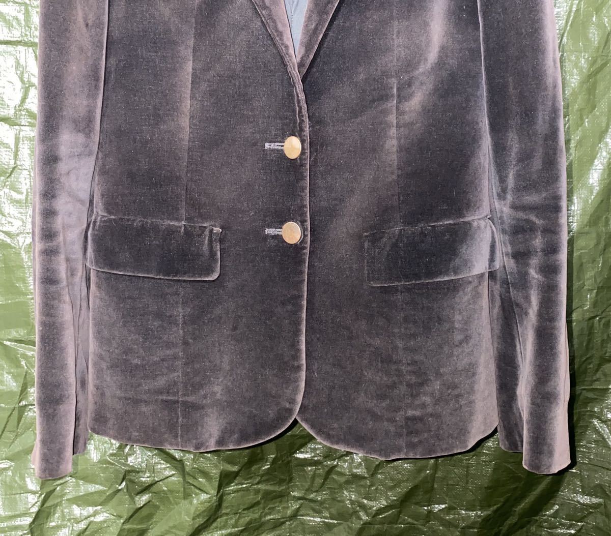 AW2006 MARTIN MARGIELA VINTAGE VELOUR TAILORED JACKET マルジェラ　ビンテージ　白タグ　ベロア　ジャケット_画像6