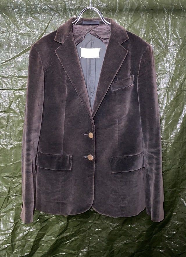 AW2006 MARTIN MARGIELA VINTAGE VELOUR TAILORED JACKET マルジェラ　ビンテージ　白タグ　ベロア　ジャケット_画像1