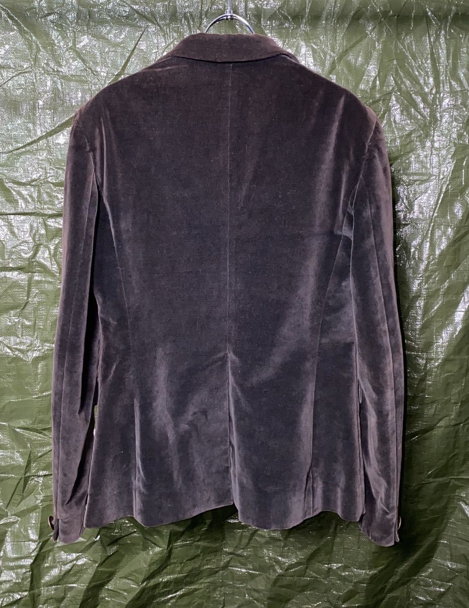 AW2006 MARTIN MARGIELA VINTAGE VELOUR TAILORED JACKET マルジェラ　ビンテージ　白タグ　ベロア　ジャケット_画像3