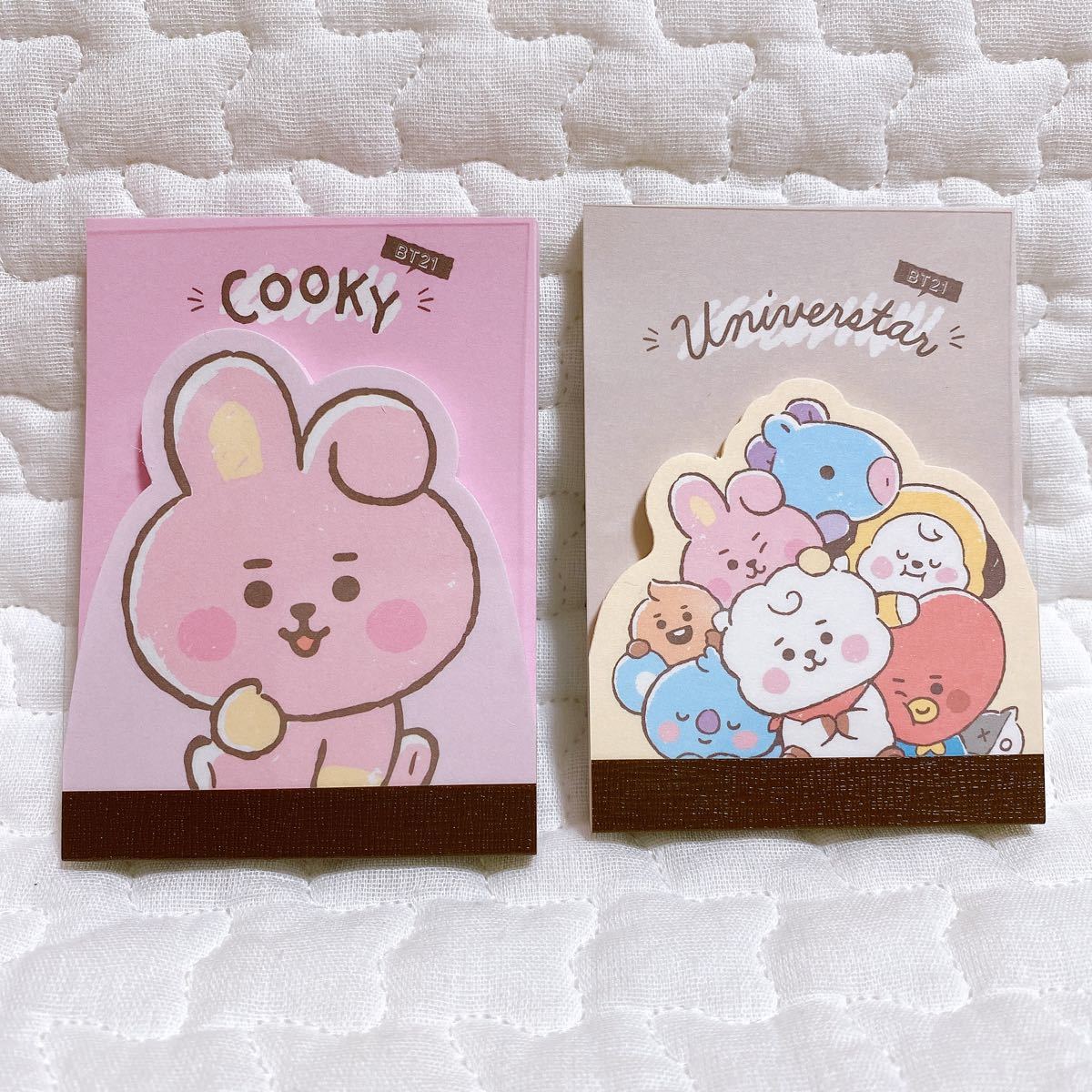 BT21　BTS　COOKY　クッキー　ジョングク　ミニメモ　２冊セット .