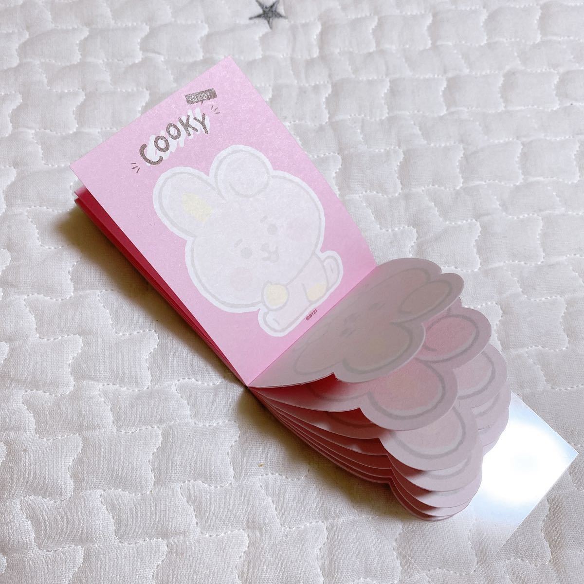 BT21　BTS　COOKY　クッキー　ジョングク　ミニメモ　２冊セット .