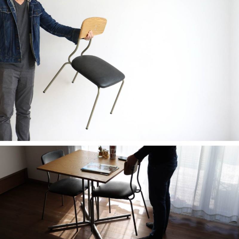 家具　drip Cafe Chair　wood（ブラウンブラック）　ブルックリンスタイル　カリフォルニアスタイル　西海岸風　カフェ風_画像5