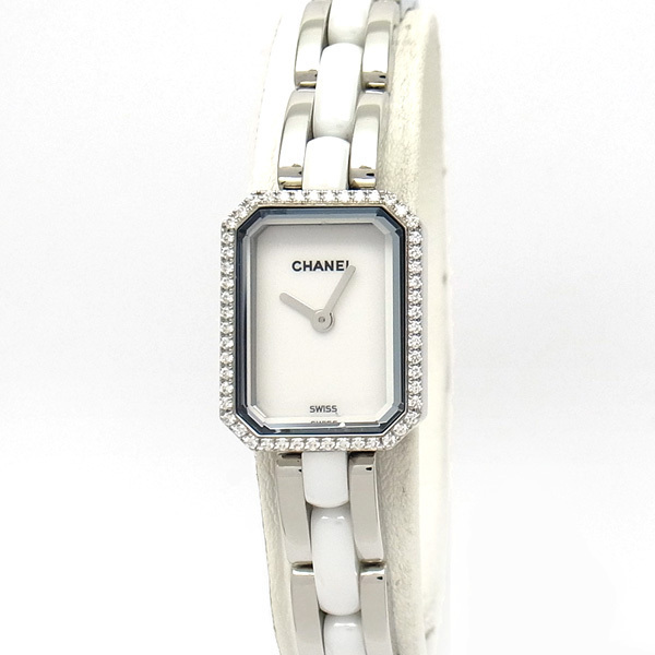 [ green shop pawnshop ] Chanel Premiere ceramic diamond bezel H2132 lady's watch [ used ]