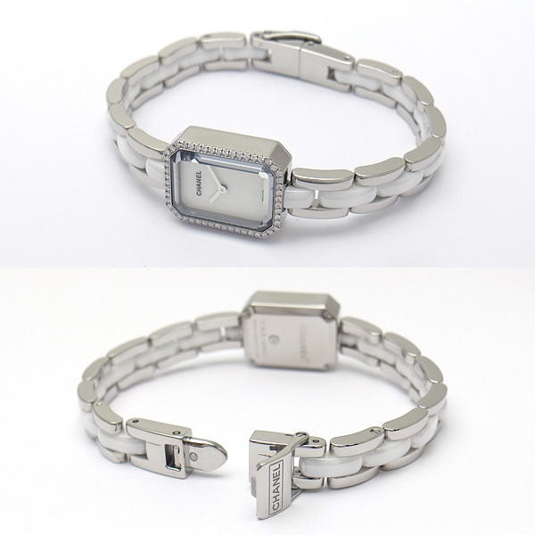 [ green shop pawnshop ] Chanel Premiere ceramic diamond bezel H2132 lady's watch [ used ]