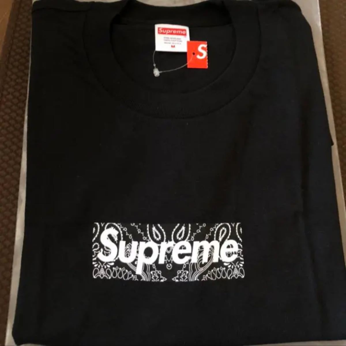 Supreme 19AW Bandana Box Logo Tee 黒 M Yahoo!フリマ（旧）-