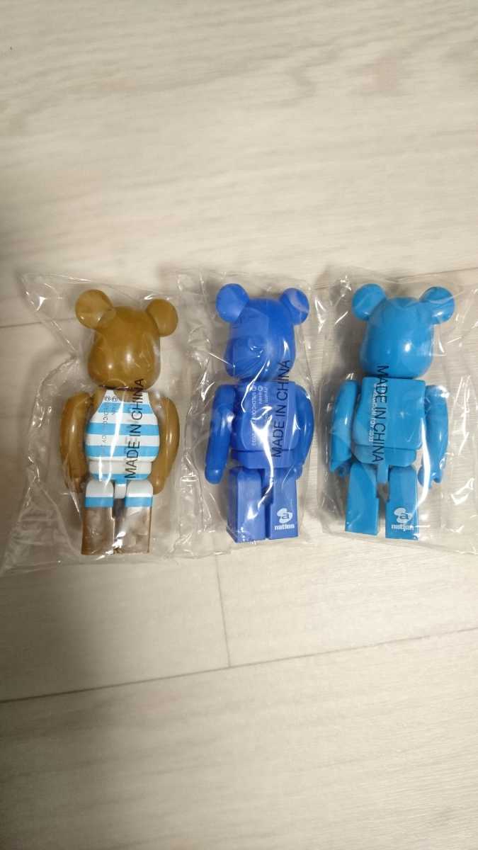 ベアブリック a-nation×ベアブリック Aセット a-nation／浜崎あゆみ／BLUE TEDDY 3体セット 新品_画像10