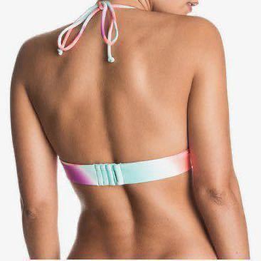  Roxy pop Surf bikini bla tops unused beautiful goods lady's M size for women swimsuit roxy triangle bikini halter-neck 