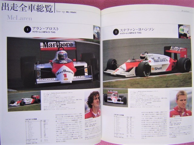 ★ 日本の名レース100選 Vol.15 ★'87 F1 日本GP/公式プログラム抜粋/レース レポート/ゲルハルト ベルガー さんのインタビュー/世相1987年_画像6