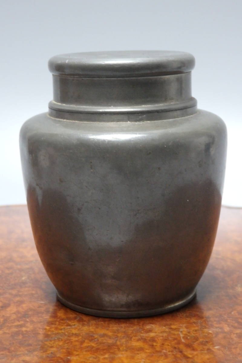 【正規取扱店】 茶筒 茶壺 錫製 林克瑞製 【友】唐物 茶入 時代物 在銘 茶道具 煎茶道具 錫製 【正規取扱店】 茶筒 茶壺 錫製 林克瑞製 【友】唐物 茶入 時代物 在銘 茶道具 煎茶道具 錫製