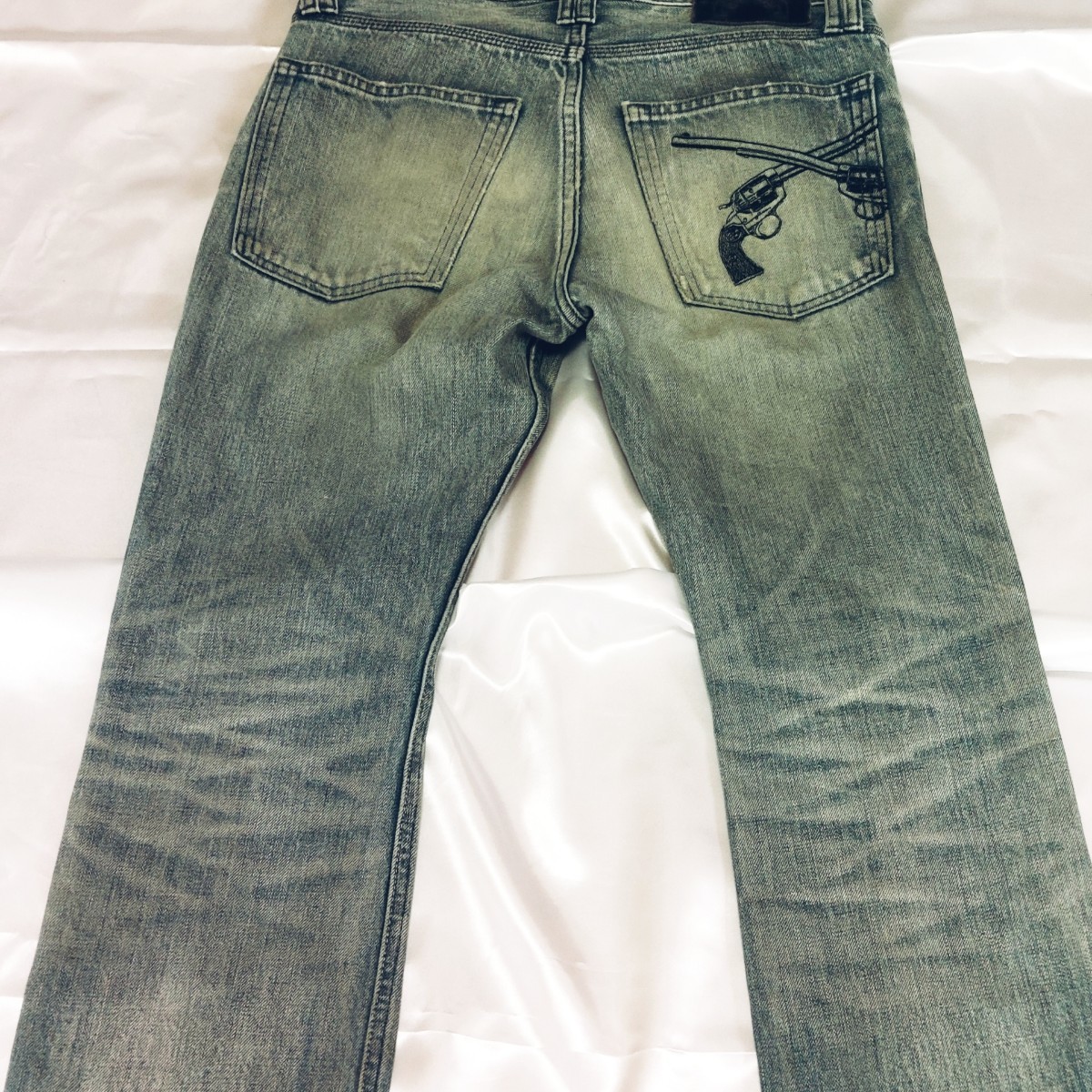 roar ロアー デニムパンツ スワロフスキー 2丁拳銃 size2 roar ロアー デニムパンツ スワロフスキー 2丁拳銃 size2
