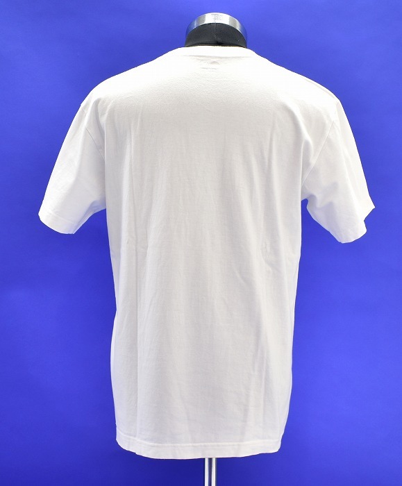 430 FOURTHIRTY (フォーサーティー)×RED KAP (レッドキャップ)FLAG TEE フラッグ刺繍半袖Tシャツ S/S クルーネック 白 LOGO ロゴ コラボ L_画像2