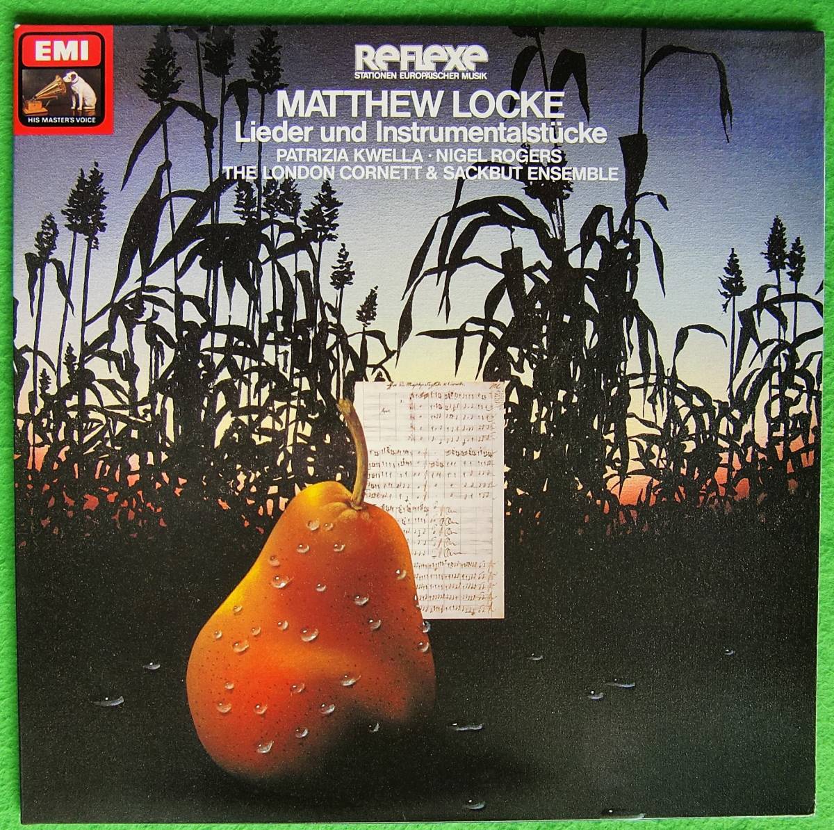 LP：マシュー・ロック　歌曲と器楽集 （MATTHEW LOCKE / Lieder und Instrumentalstuecke）_画像1