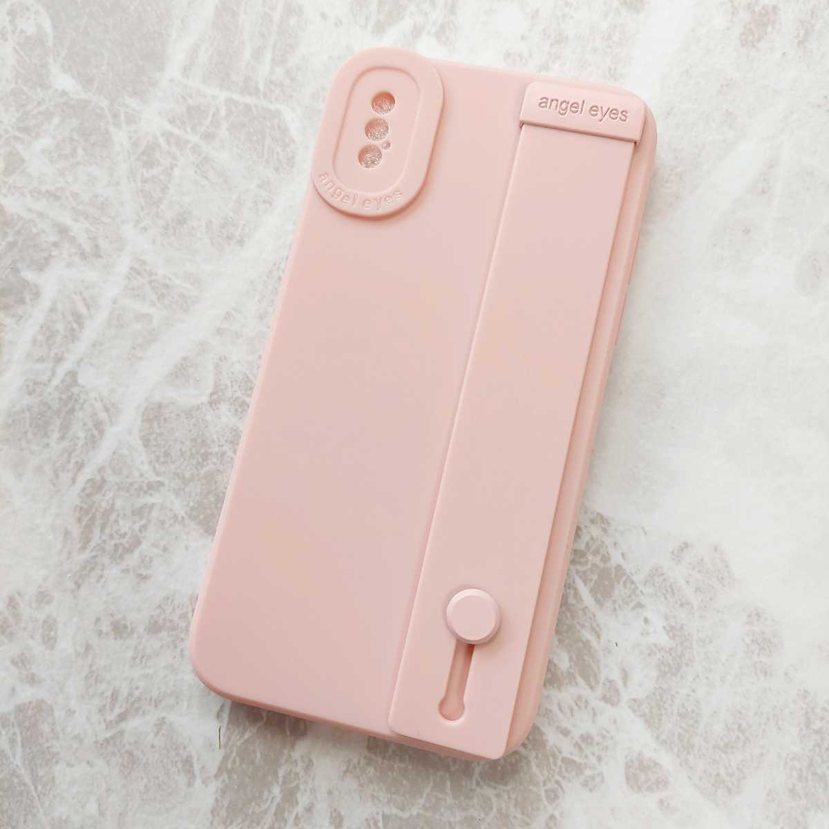 iPhone X XS кейс розовый ремень симпатичный 