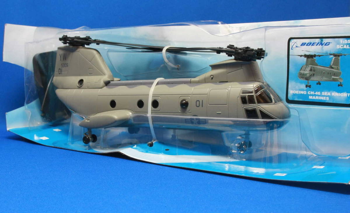 1/55 NewRay ボーイング CH-46 シーナイト SEA KNIGHT MARINES（Sky Pilot）ヘリコプター 新品_画像1