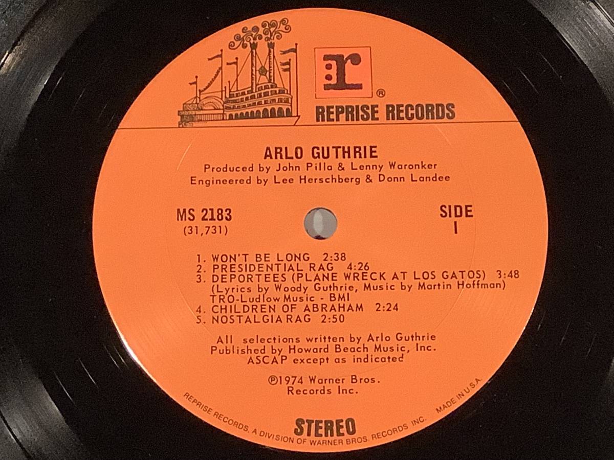 LP(輸入盤)●アーロ・ガスリー Arlo Guthrie／SAME TITLE※邦題：家路●良好品！の画像3