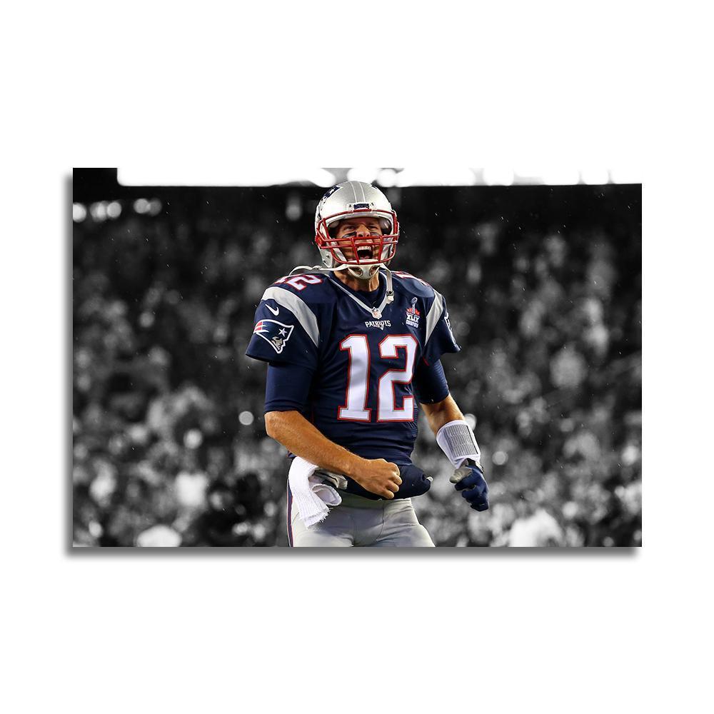 Patriots ペイトリオッツ 特大 ポスター 150x100cm トム・ブレイディ NFL 海外 グッズ アメフト スーパーボウル 雑貨 絵 写真 大 12_画像3