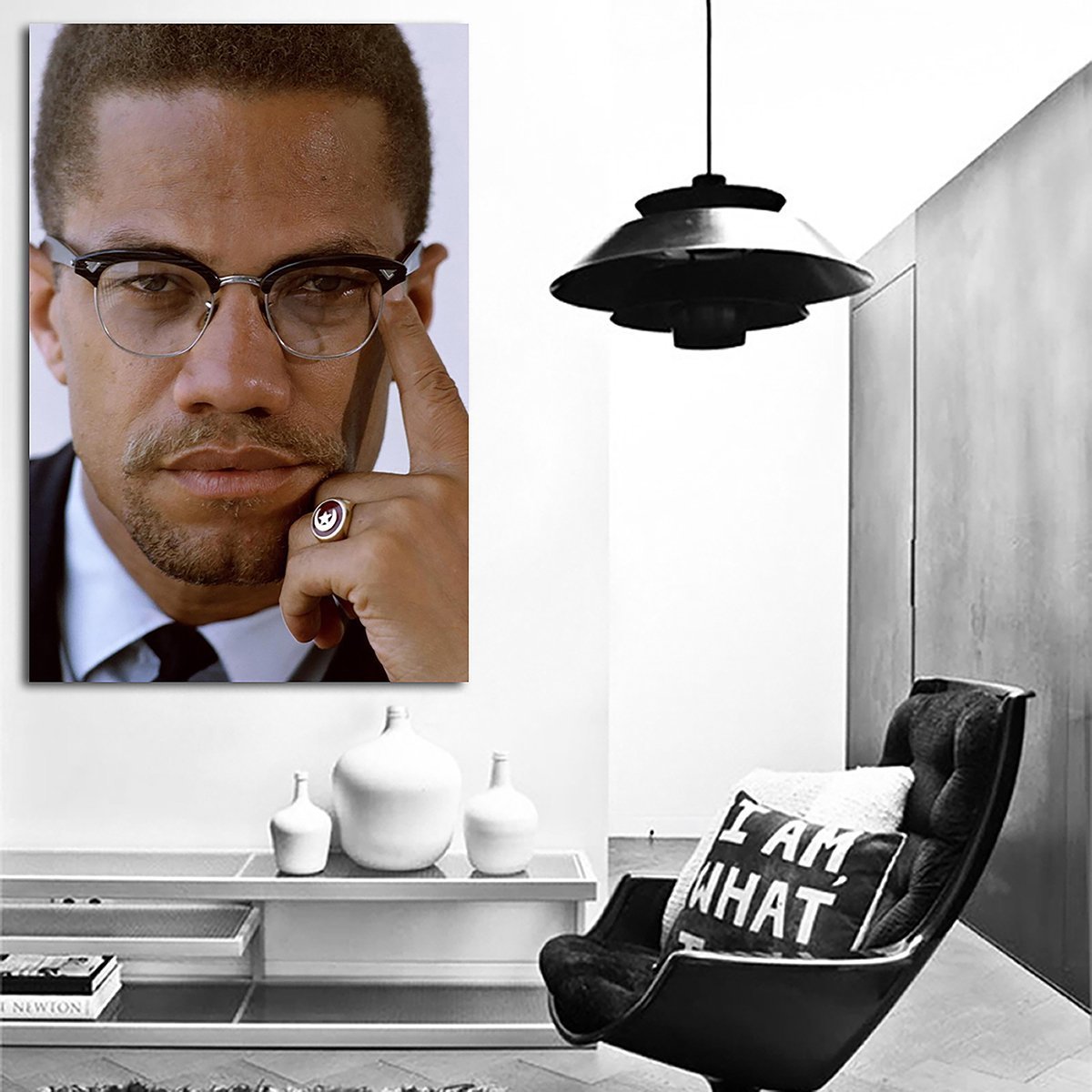 マルコムX 特大 ポスター 約150x100cm マルコム 海外 インテリア グッズ 絵 雑貨 写真 フォト 牧師 人権活動家 アート 大判 大 Malcolm X 1_画像2