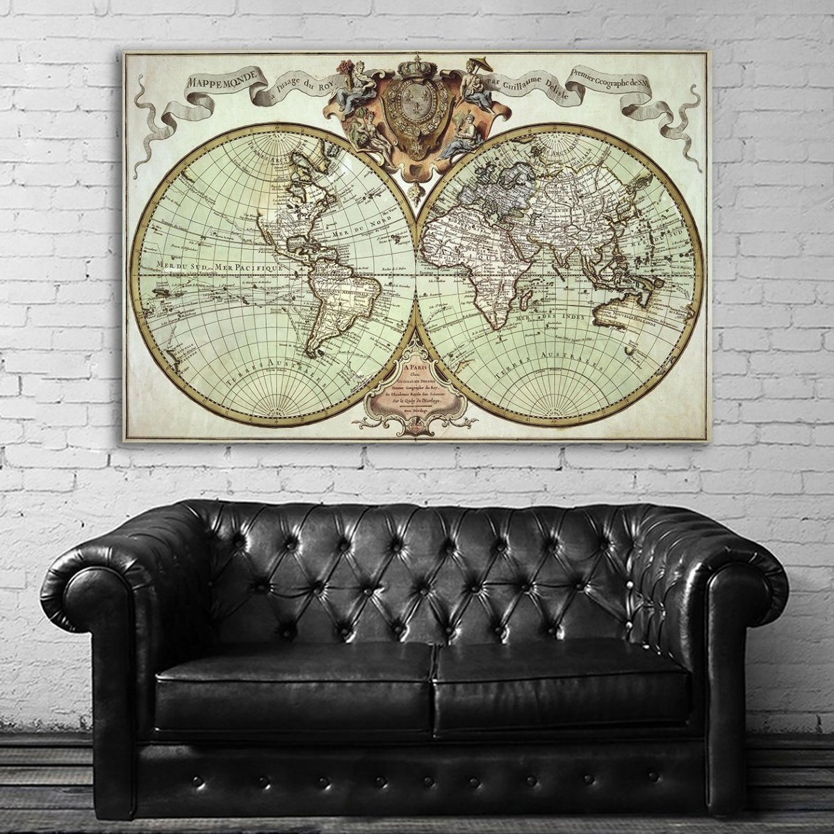 世界地図 world map 特大 ポスター 150x100cm 地図 海外 英字 アート