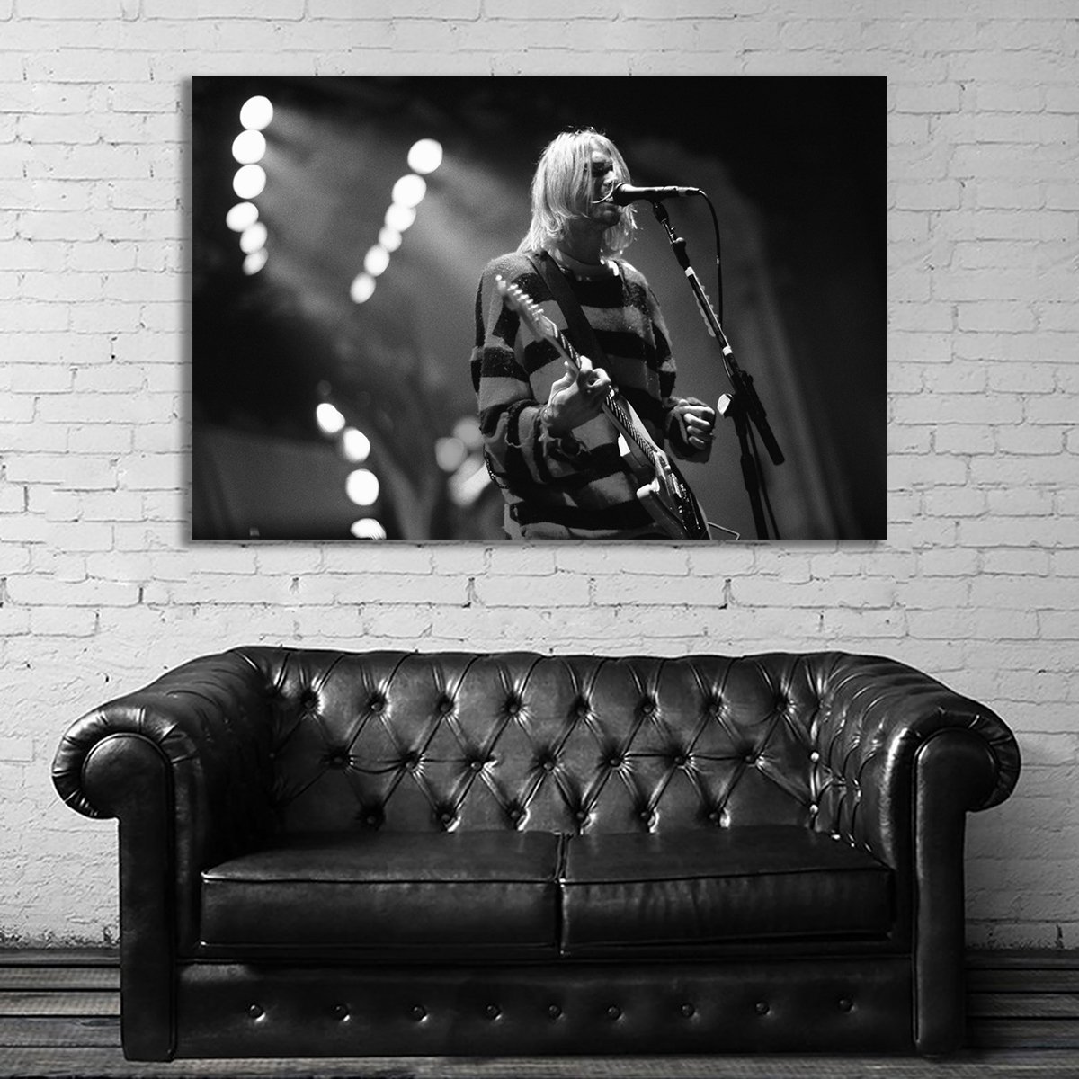カート・コバーン ニルヴァーナ 特大 ポスター 150x100cm 海外 ロック アート インテリア グッズ 写真 雑貨 絵 ニルバーナ Kurt Cobain 3