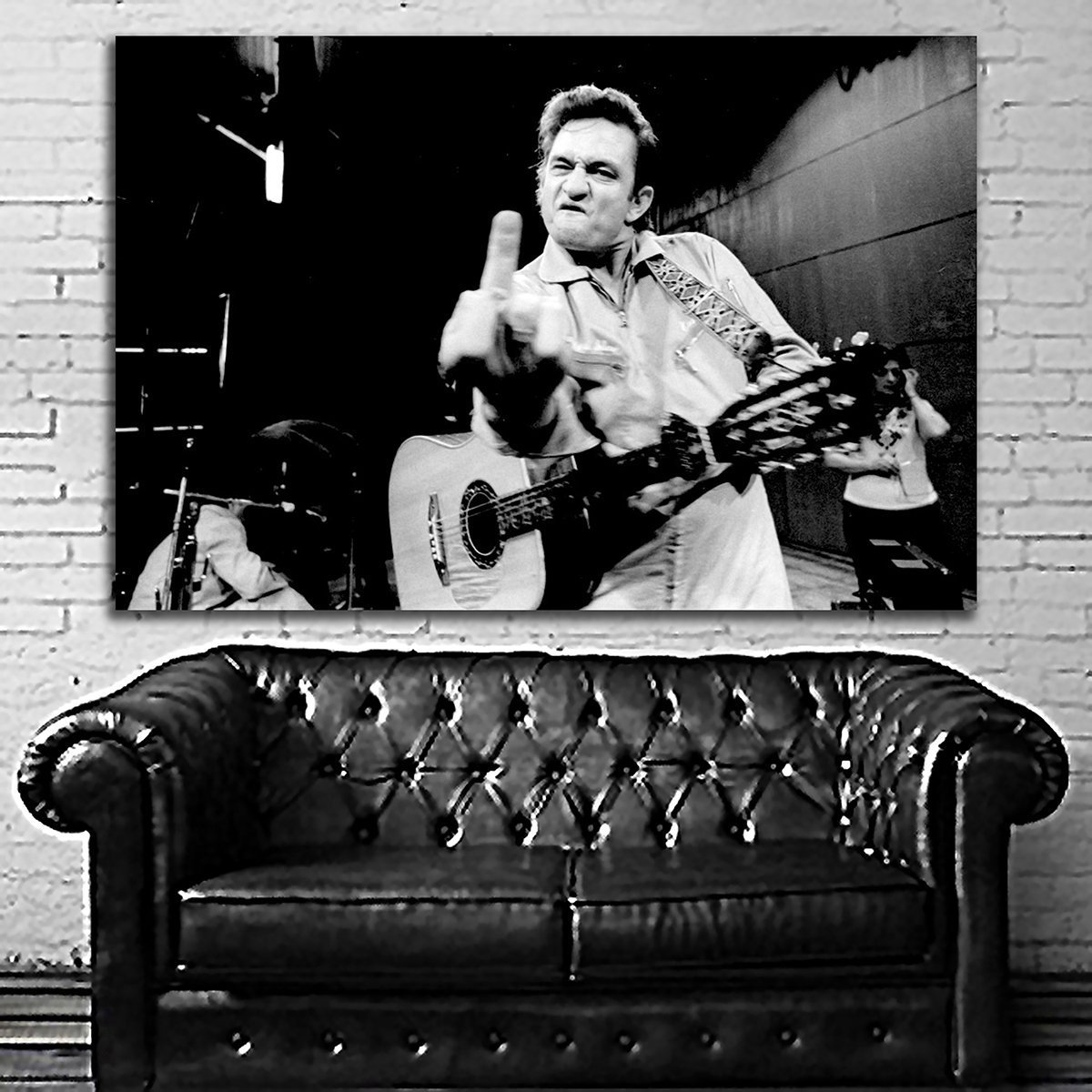 ジョニー・キャッシュ Johnny Cash 特大 ポスター 150x100cm 海外