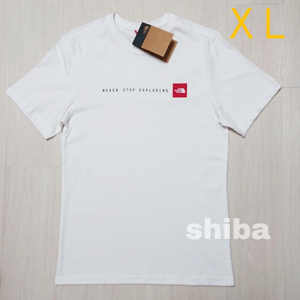 THE NORTH FACE ノースフェイス　tシャツ 半袖　白　NSE t-shirt　海外XLサイズ