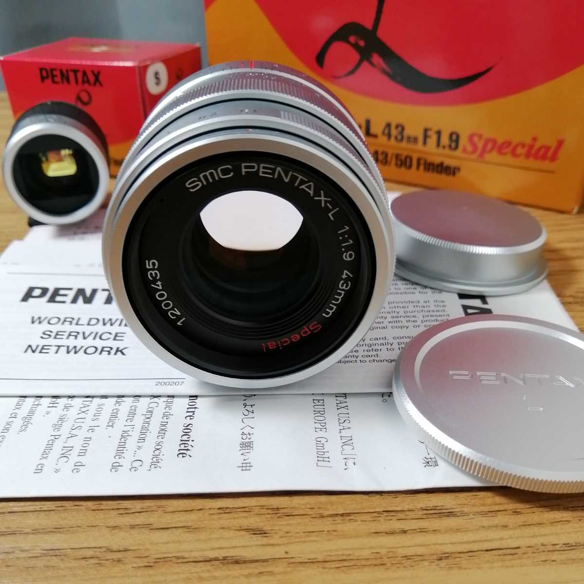 美品 PENTAX ペンタックス SMC PENTAX-L 43mm F1 9 Special 付属 美品 PENTAX ペンタックス SMC PENTAX-L 43mm F1 9 Special 付属