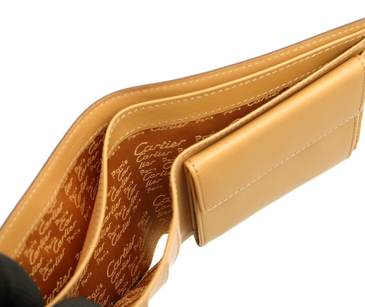 Cartier カルティエ パシャ 二つ折り財布 CRL3000972 カーフ ベージュ