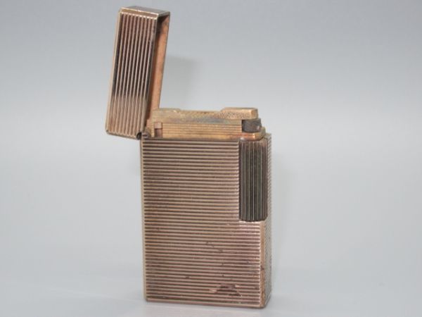 H3-24 ライター デュポン ガスライター ゴールドカラー Dupont 20μ 寸法 5.7cm×3.4cm×1.4cm 102g 喫煙グッズ 喫煙具 着火未確認の画像5