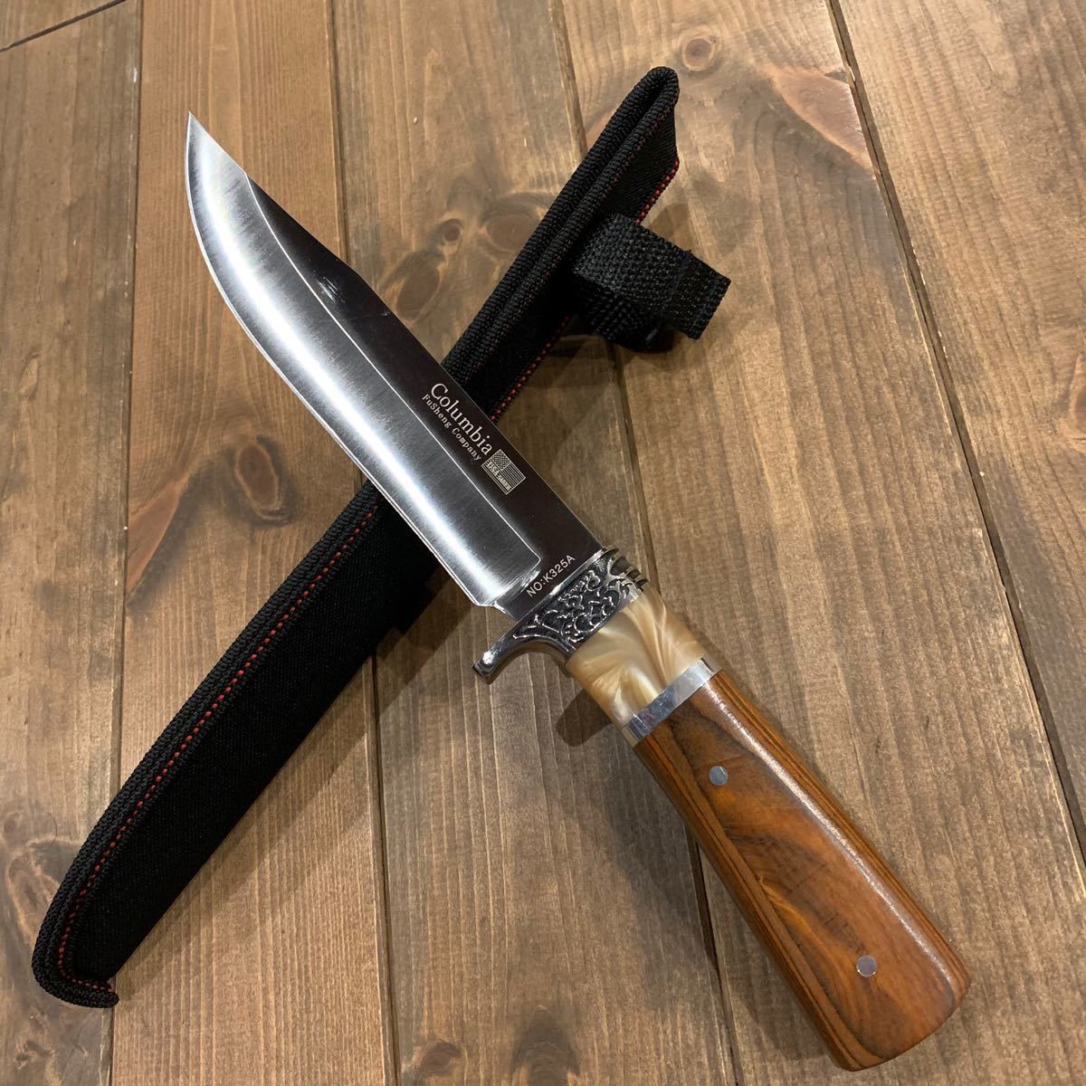 K325A★Columbia Knife  コロンビアナイフ ウッドハンドル