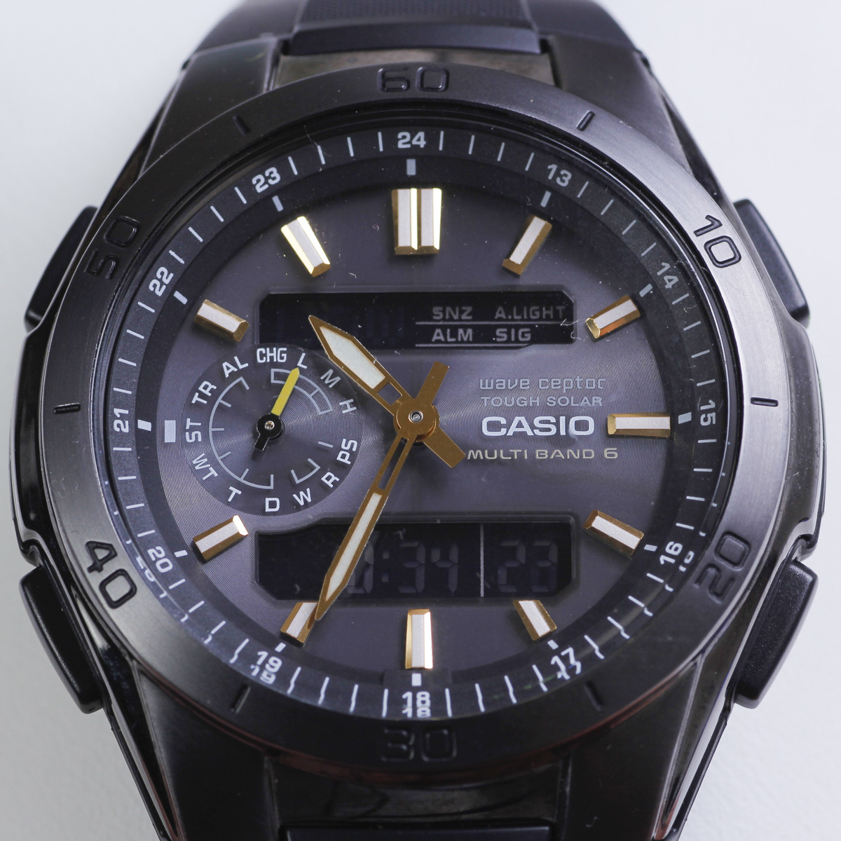 ◎動作品◎　CASIO　カシオ　ウェーブセプター　タフソーラー　マルチバンド６　WVA-M650　メンズ　腕時計　電波ソーラー