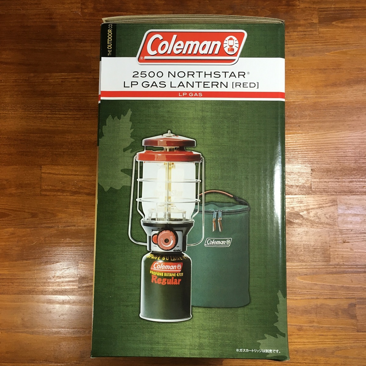 送料無料／新品】Coleman 2500ノーススター LPガス ランタン レッド ソフトケース付き コールマン 赤 キャンプ