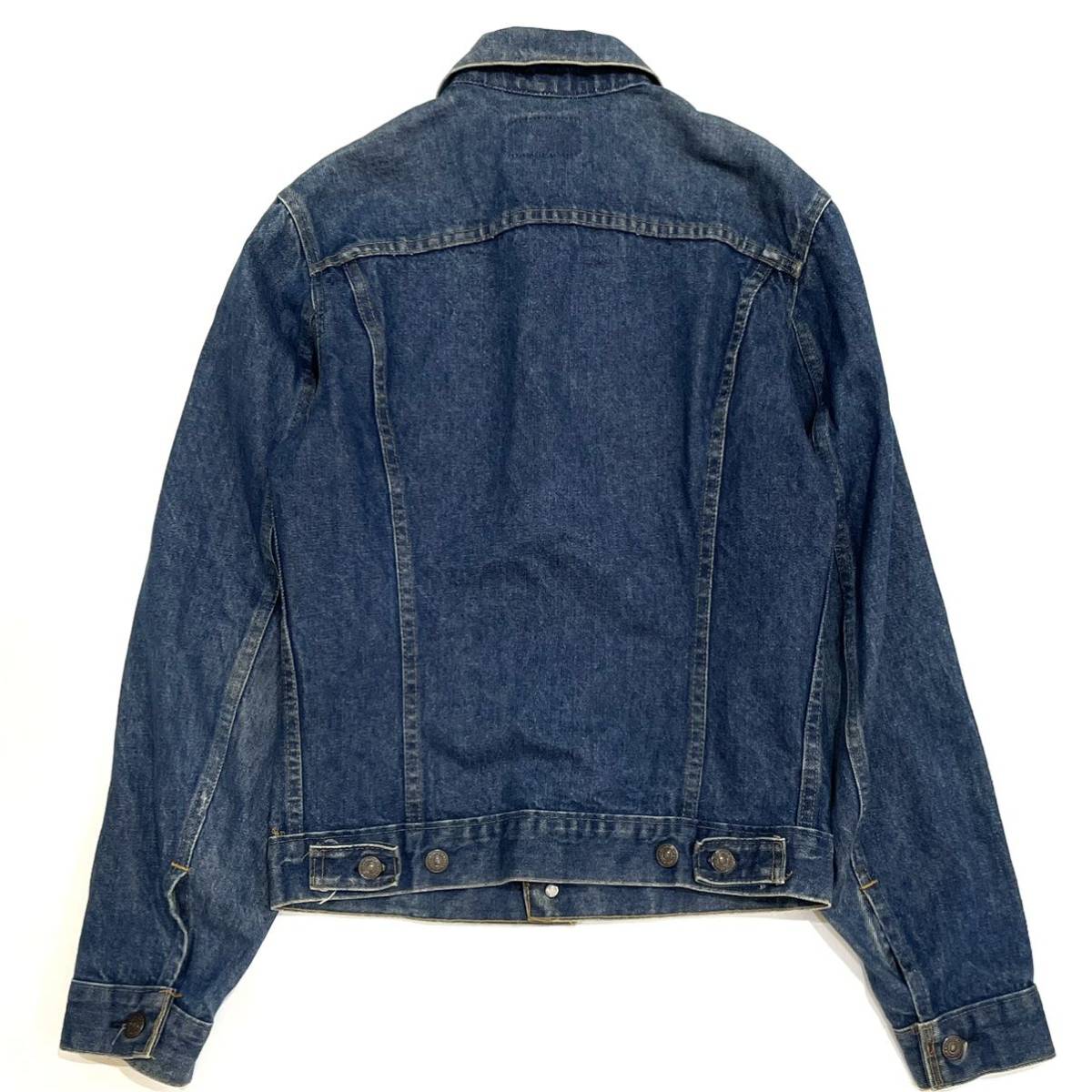 vintage 80s90s Levi's USA 71205-0217 4th(36L) リーバイス スモールe ロング Gジャン デニム ジャケット ビンテージ 3rd_画像2