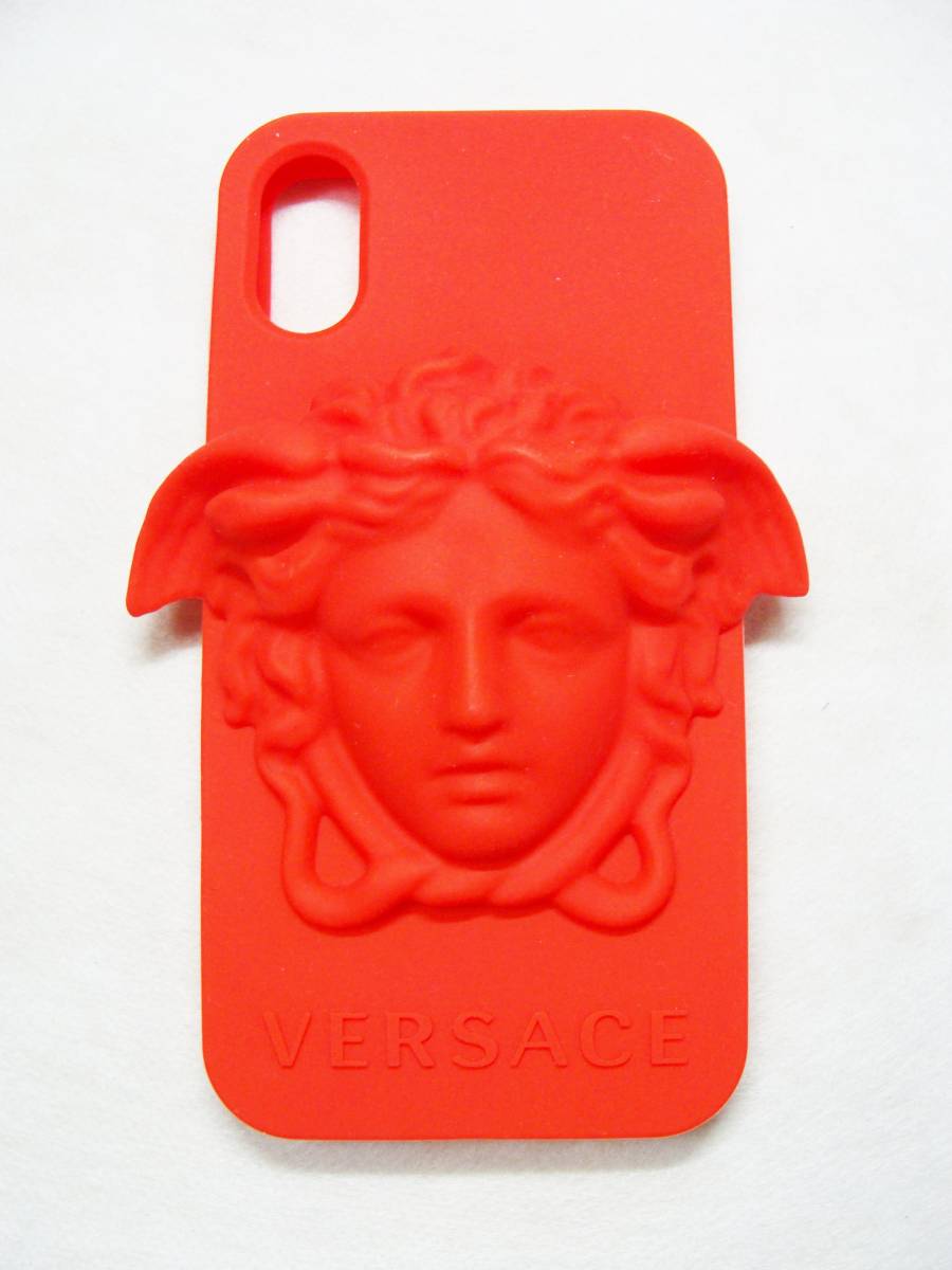 VERSACE ヴェルサーチ ◇ シリコン ゴム メデューサ ヘッド 携帯 カバー ケース iphone Ⅹ アイフォン 用