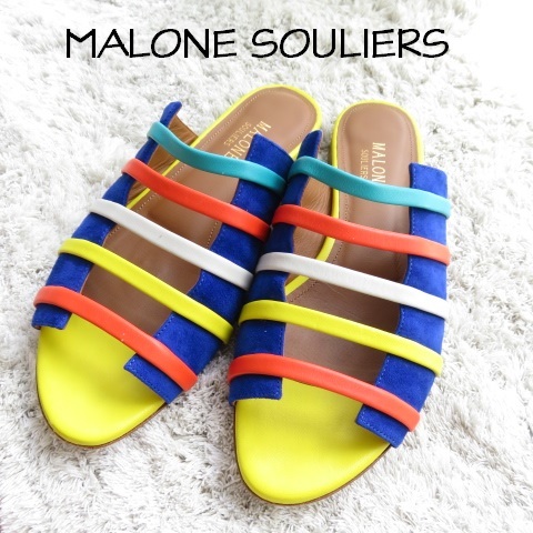 MALONE SOULIERS マローンスリアーズ サンダル レザー MANOLO BLAHNIK