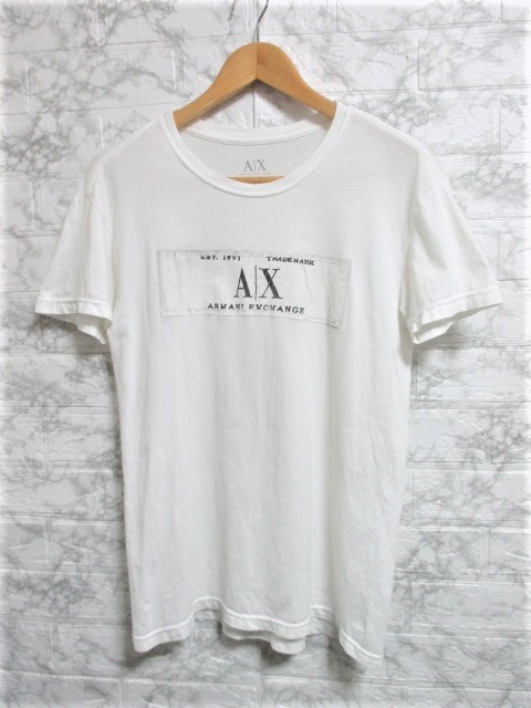 ☆ARMANI EXCHANGE アルマーニエクスチェンジ ボックスロゴ Tシャツ 半袖/メンズ/XS