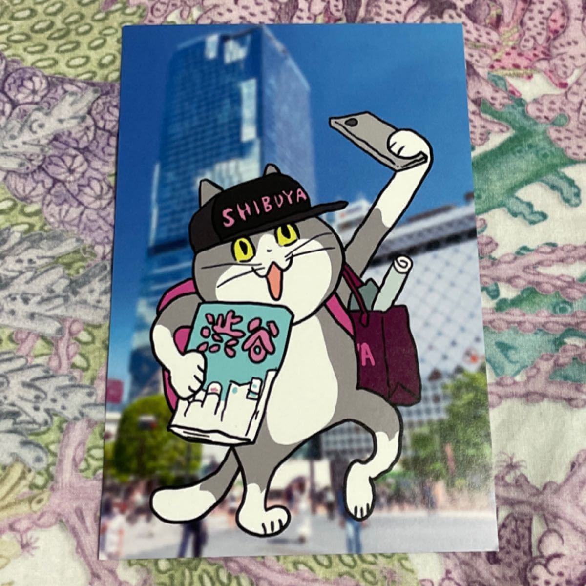 くまみね 仕事猫&渋谷地域限定アクリルキーホルダー&ポストカード