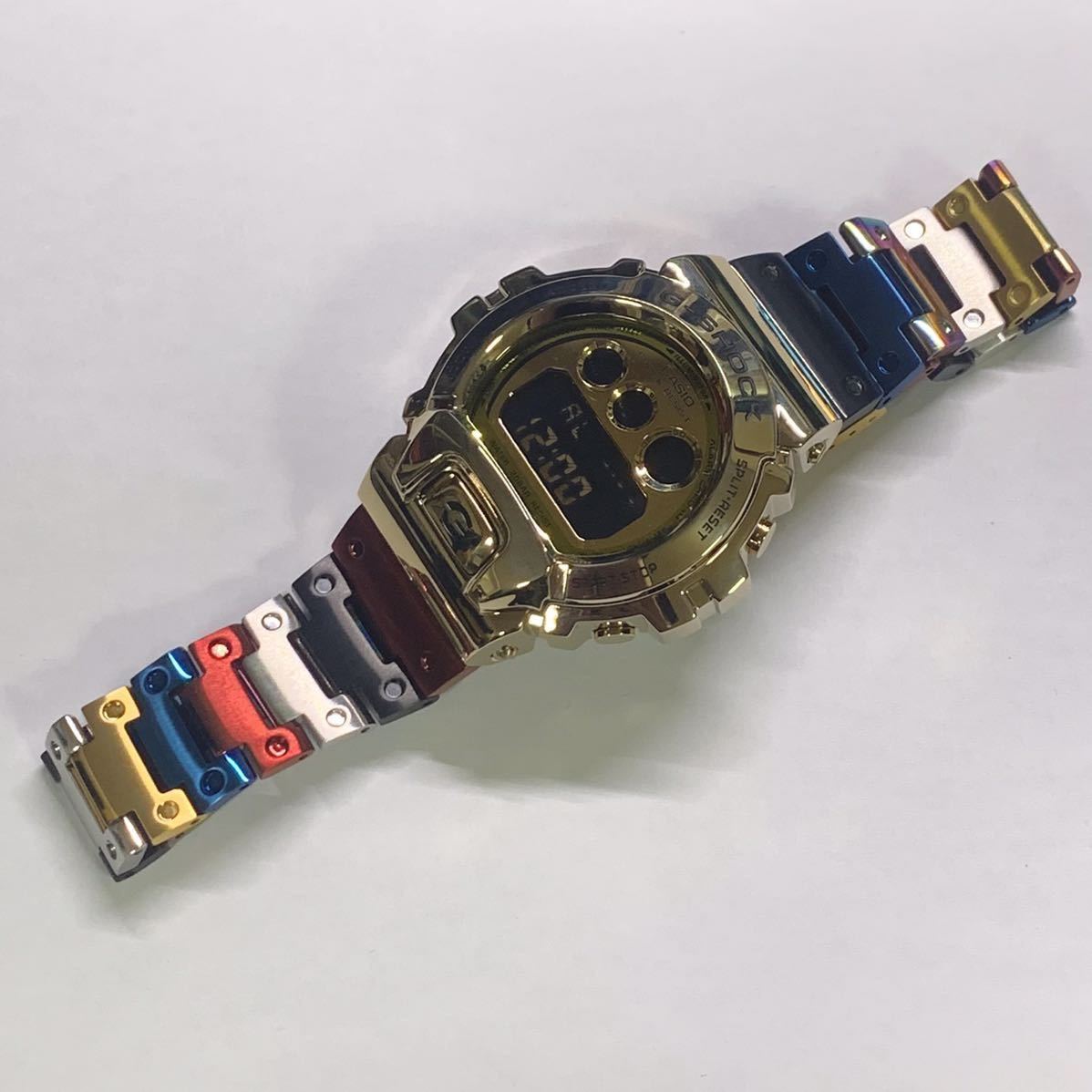 G-SHOCK Gショック ジーショック CASIO カシオ デジタル 腕時計 gm6900g-9dr ステンレスフルメタルカスタム　クォーツ