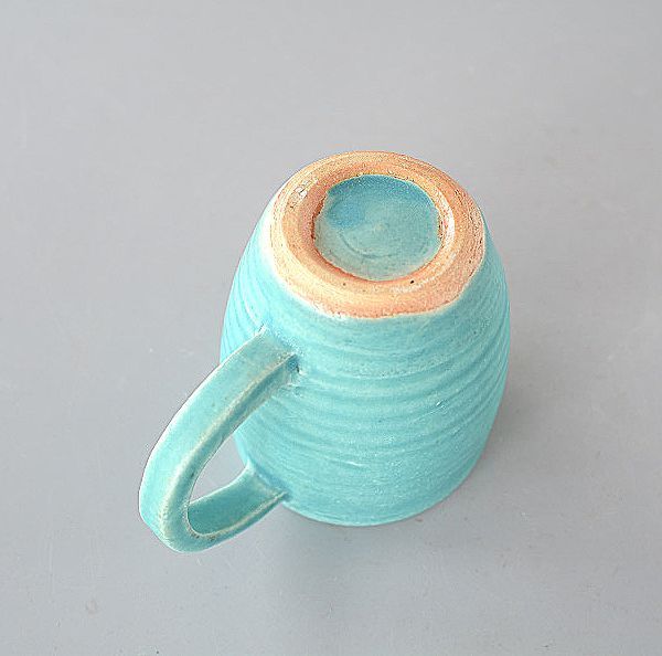  huge mug Via mug turquoise blue handmade is ... kiln mg038