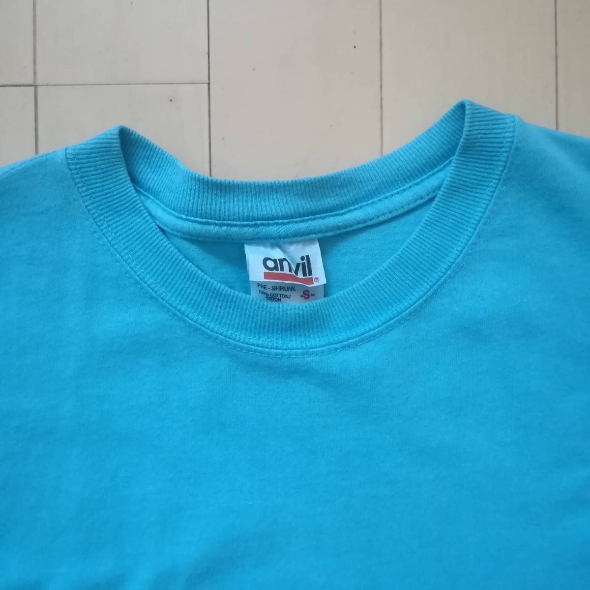 アンビル　anvil 半袖Tシャツ　S　無地　半袖　Tシャツ　ブルー　綿100%
