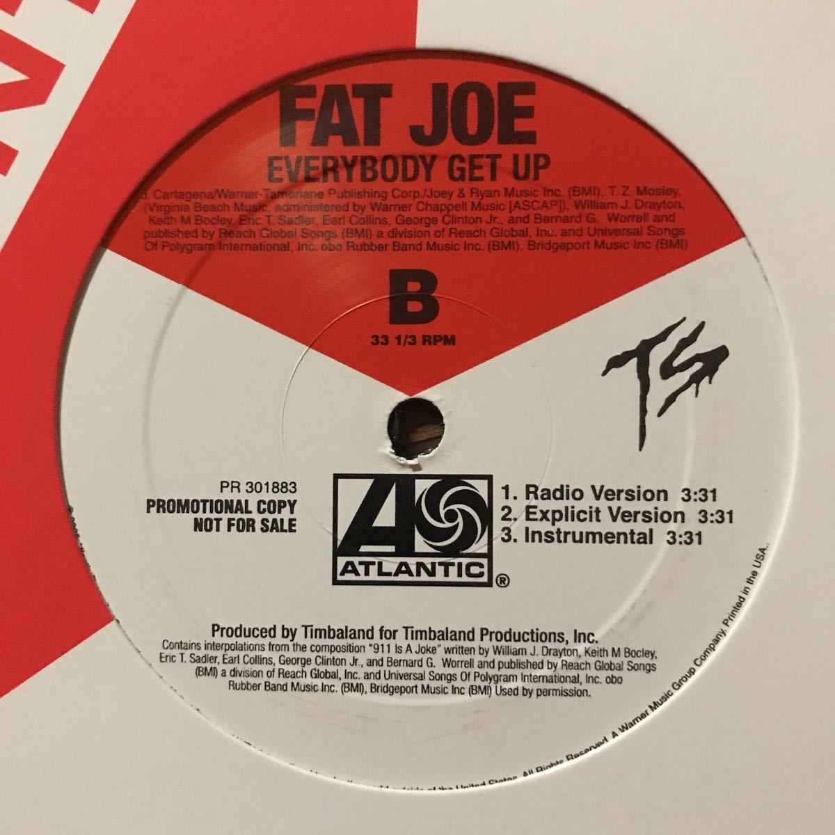 【r&b】Fat Joe / Listen Baby［12inch］オリジナル盤《Q079 9595》_画像4