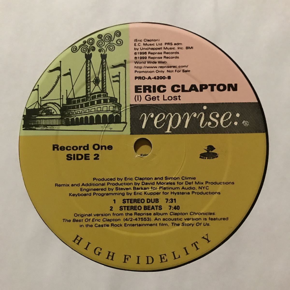 【house】Eric Clapton / Get Lost［12inch2枚組］オリジナル盤《O-37 9595》_画像5